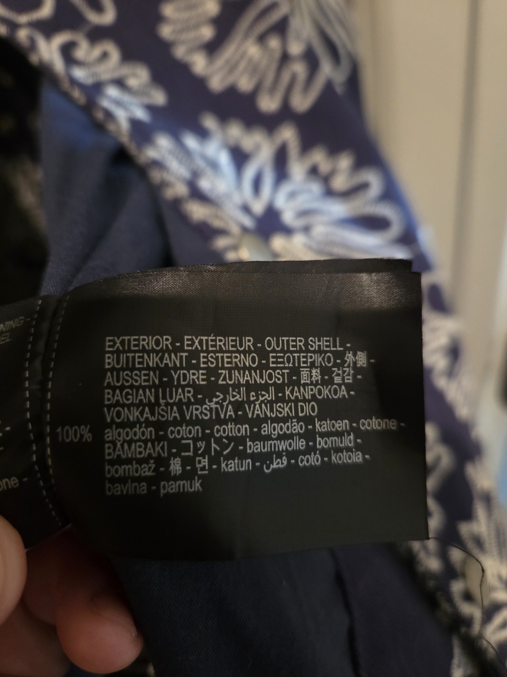 Zara Navy Floral Print Bomber Jacket - Picture 5 of 6